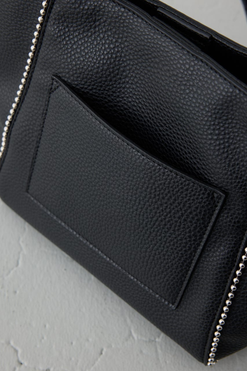 ボールチェーンミニトートバッグ BLK FREE