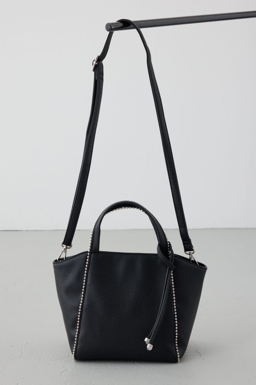 ボールチェーンミニトートバッグ BLK FREE