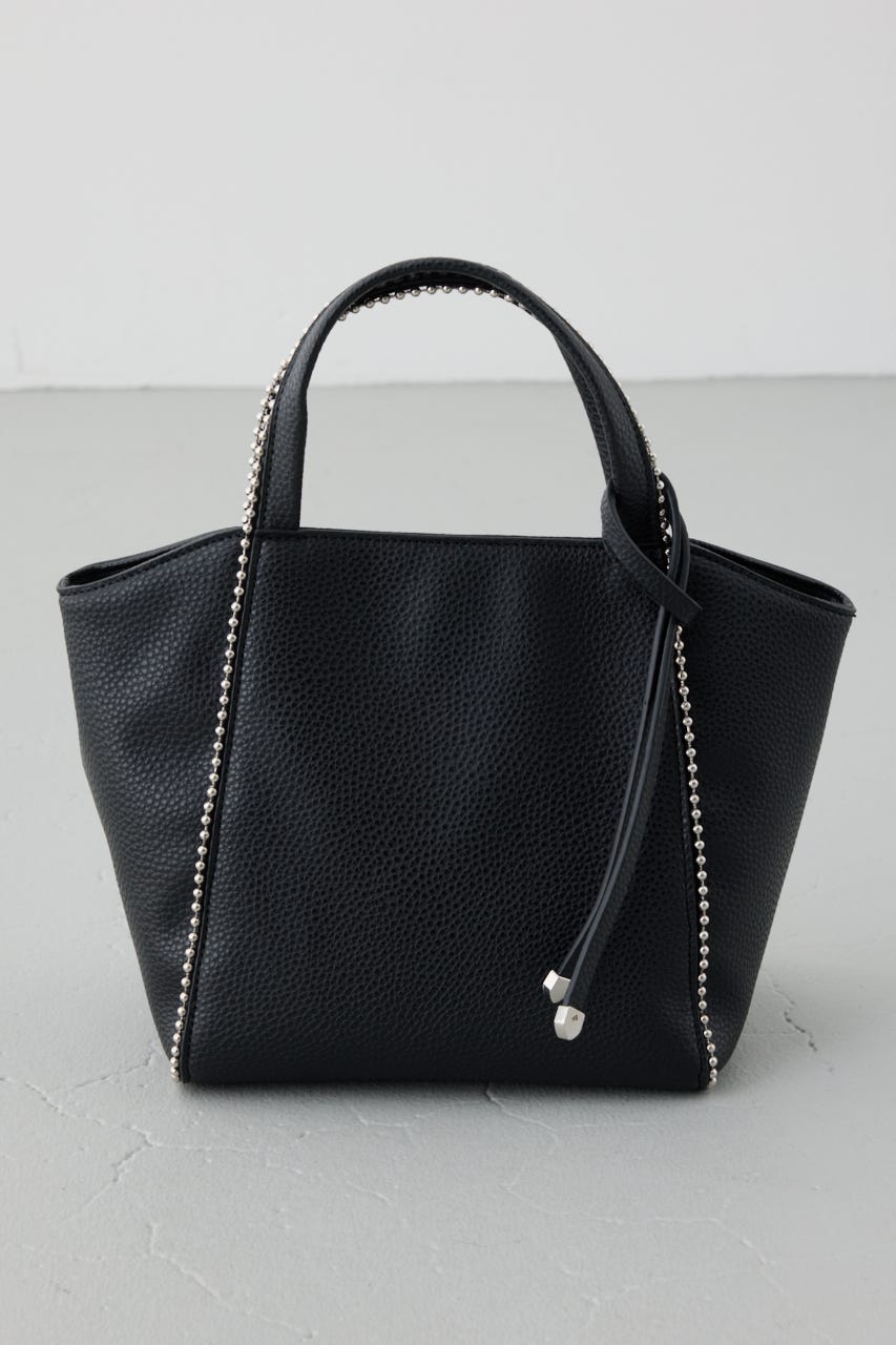 ボールチェーンミニトートバッグ BLK FREE