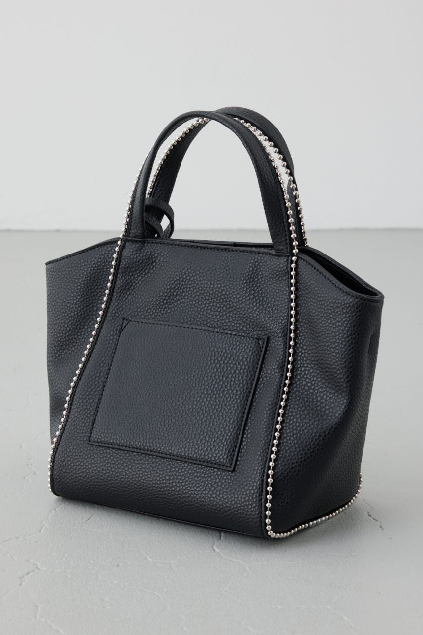 ボールチェーンミニトートバッグ BLK FREE