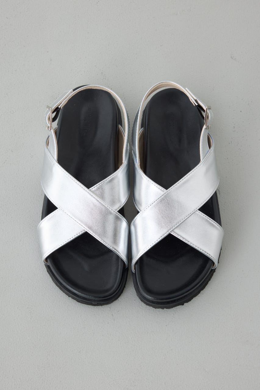 クロスベルトバックバンドサンダル SLV M