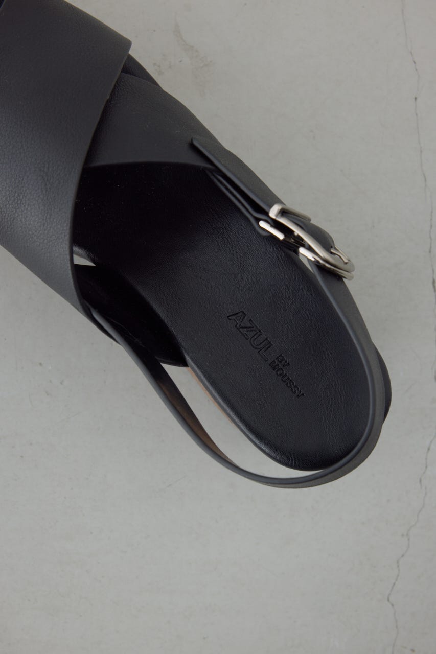 ウェッジソールサンダル BLK M