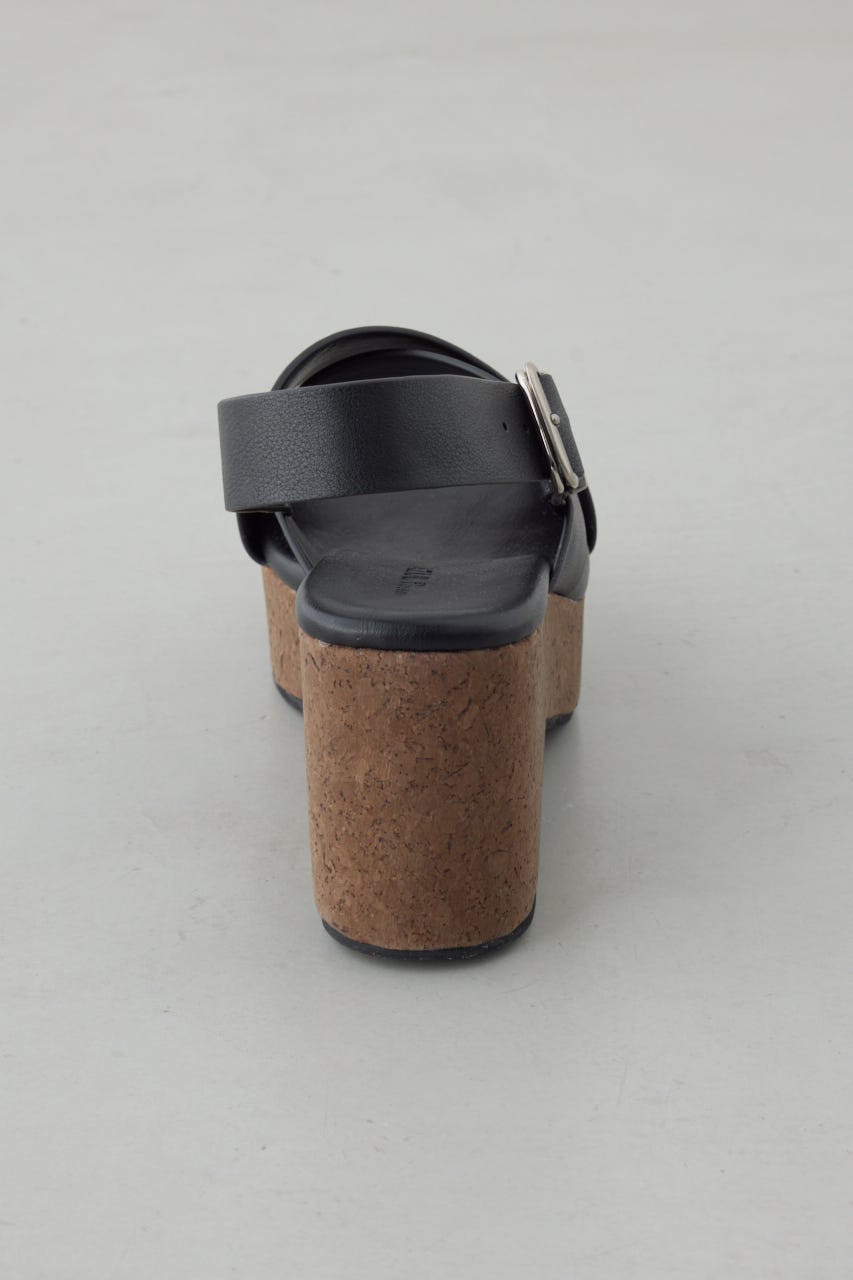 ウェッジソールサンダル BLK M