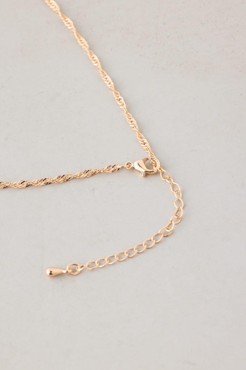 ツイストチェーンネックレス GLD FREE