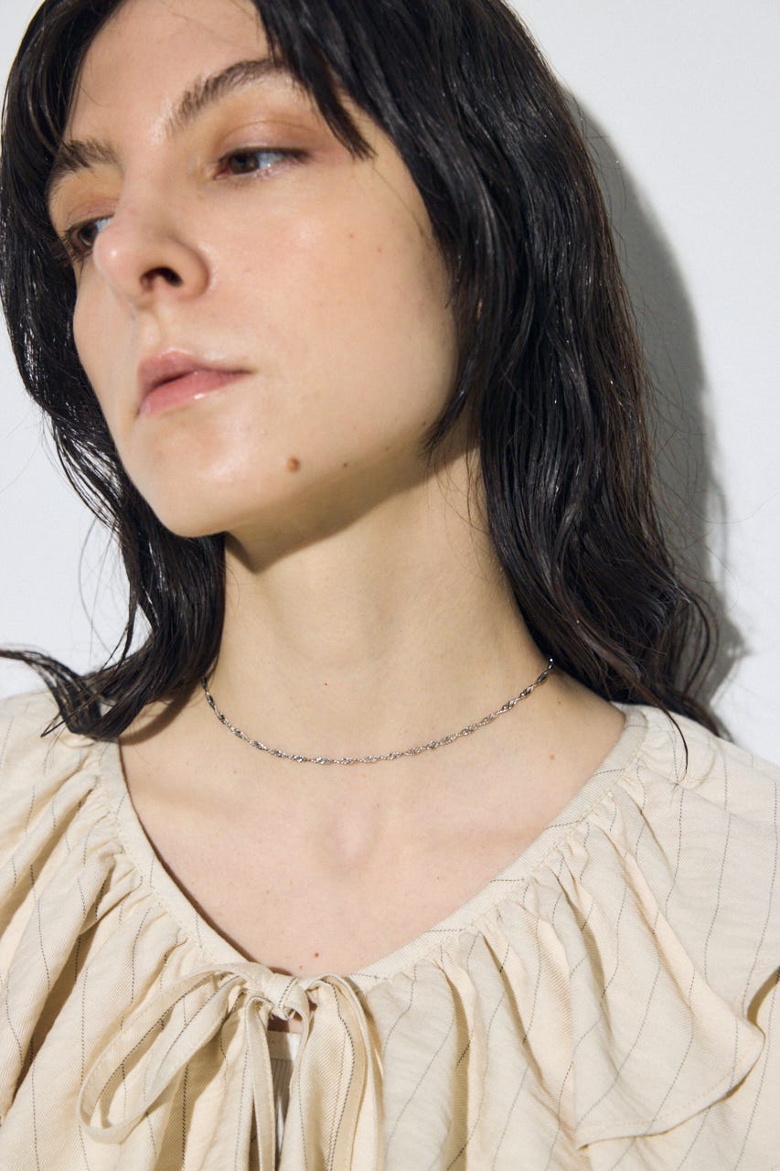 ツイストチェーンネックレス SLV FREE