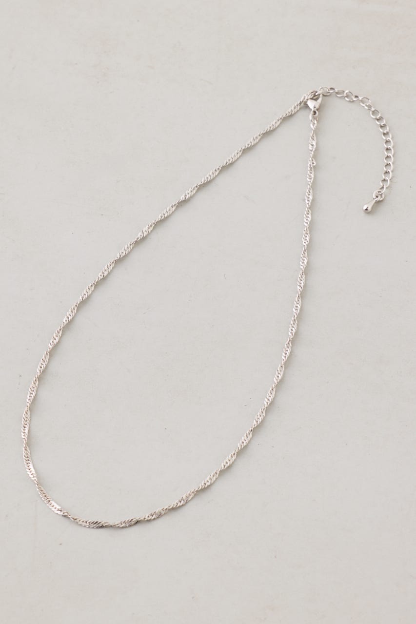 ツイストチェーンネックレス SLV FREE