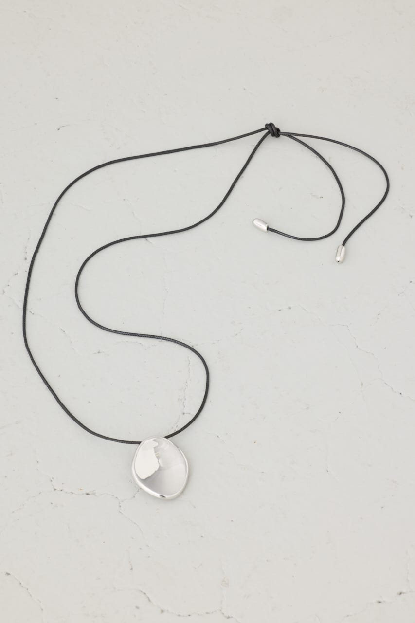 メタルプレートコードネックレス BLK FREE