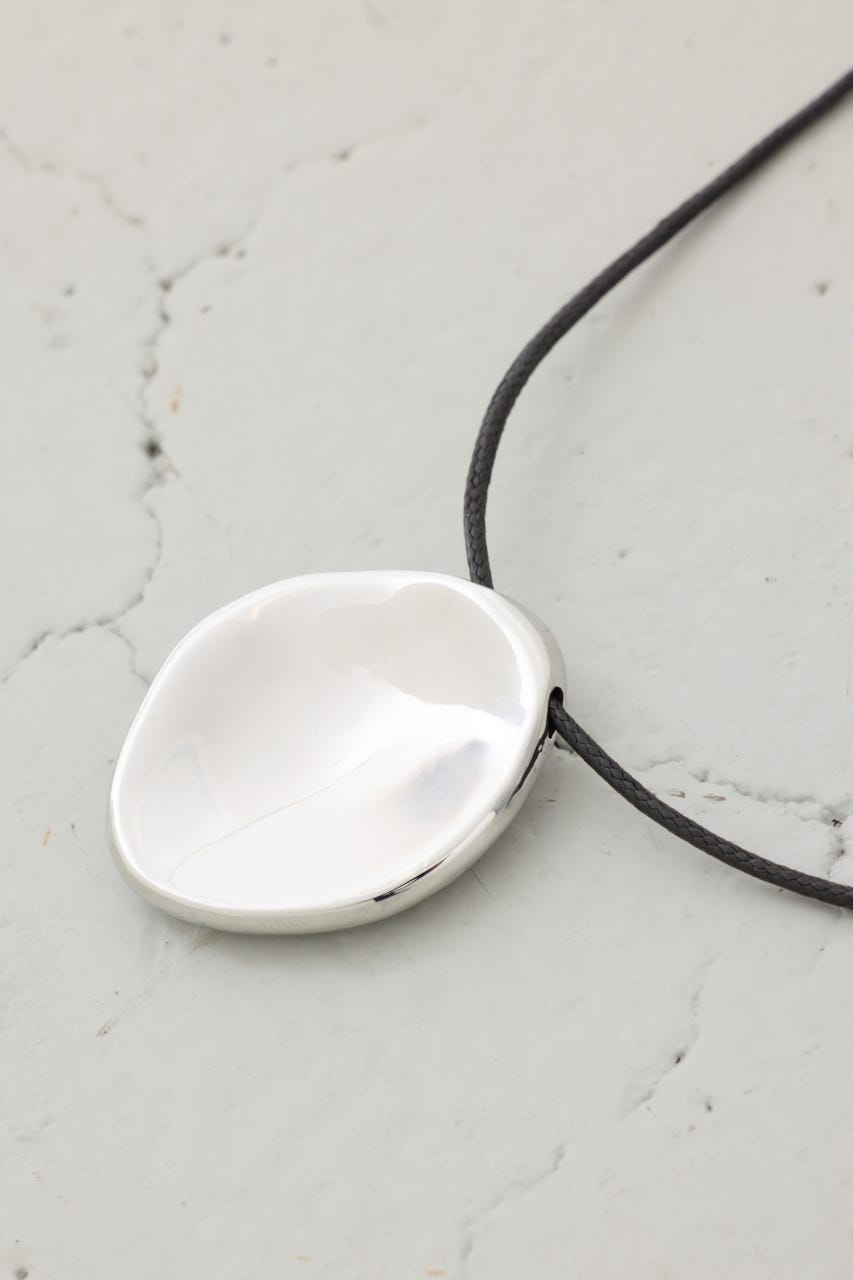 メタルプレートコードネックレス BLK FREE