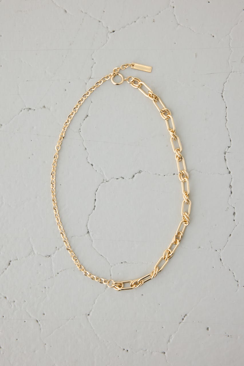 ミックスチェーンネックレス L/GLD FREE