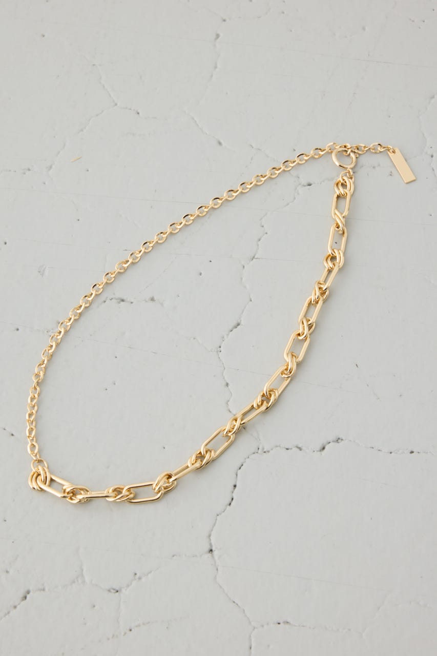 ミックスチェーンネックレス L/GLD FREE