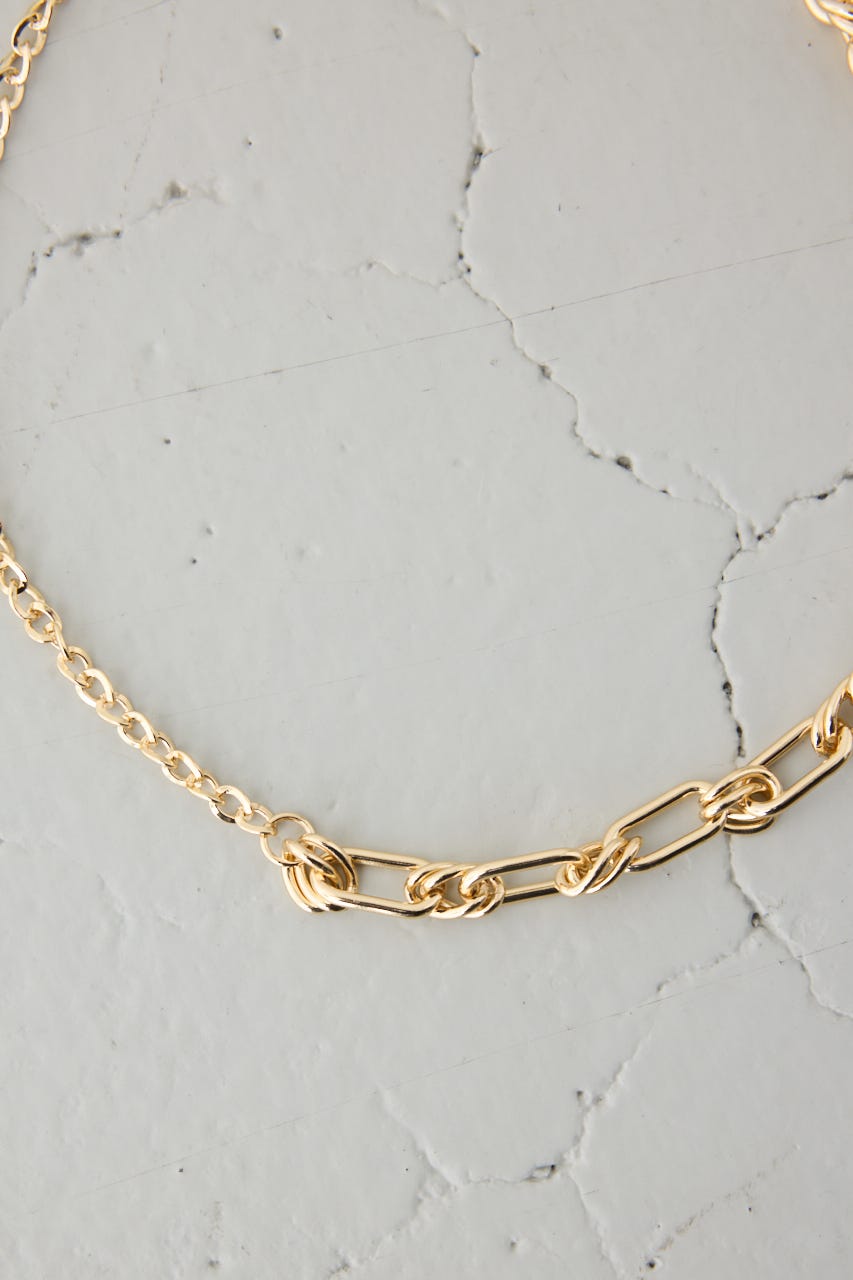 ミックスチェーンネックレス L/GLD FREE