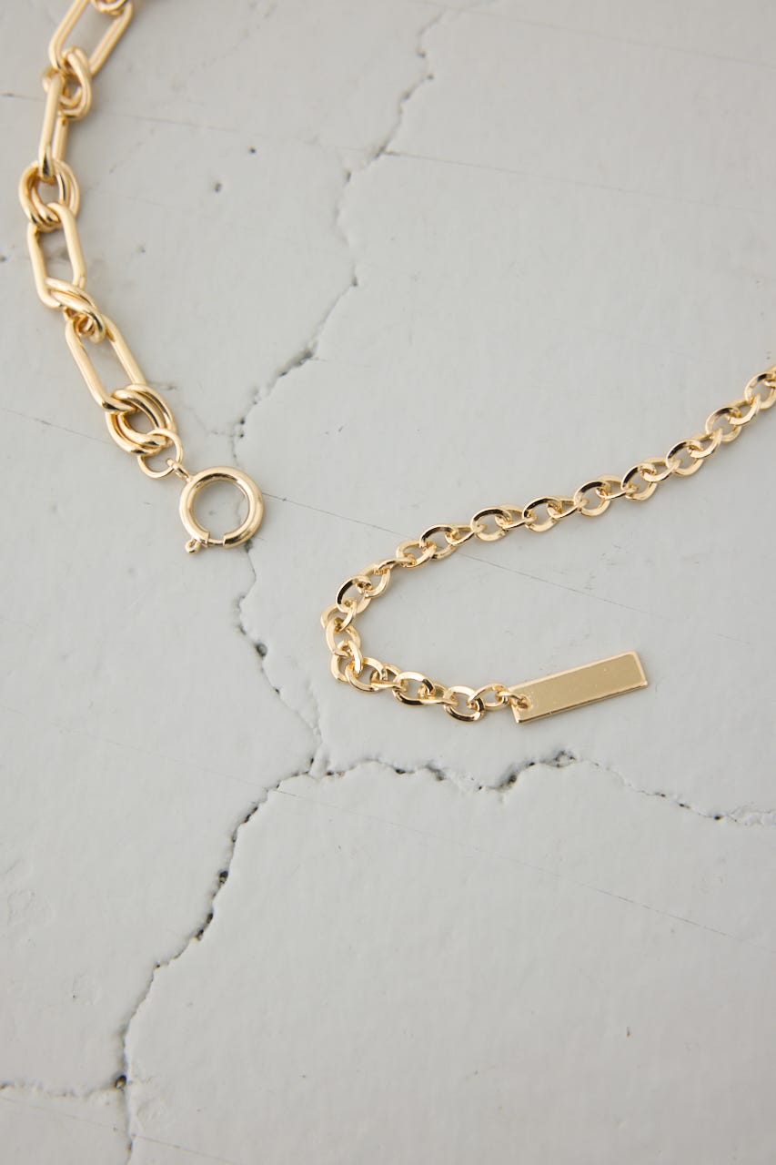 ミックスチェーンネックレス L/GLD FREE