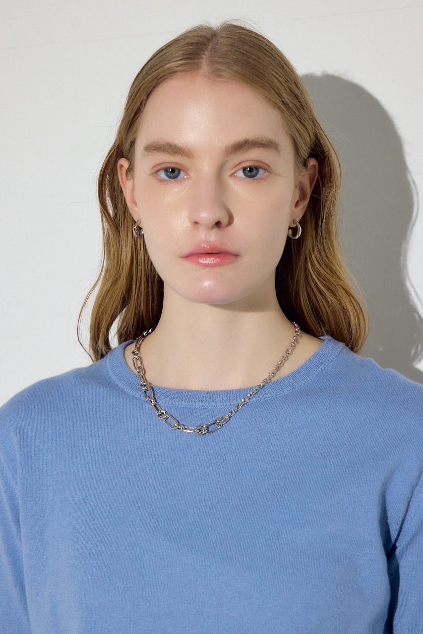 ミックスチェーンネックレス SLV FREE