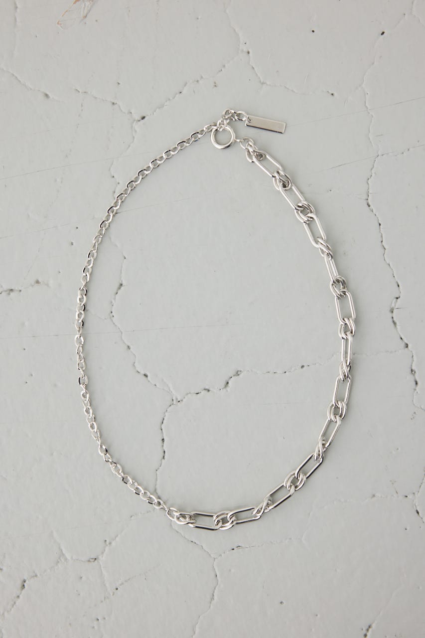 ミックスチェーンネックレス SLV FREE