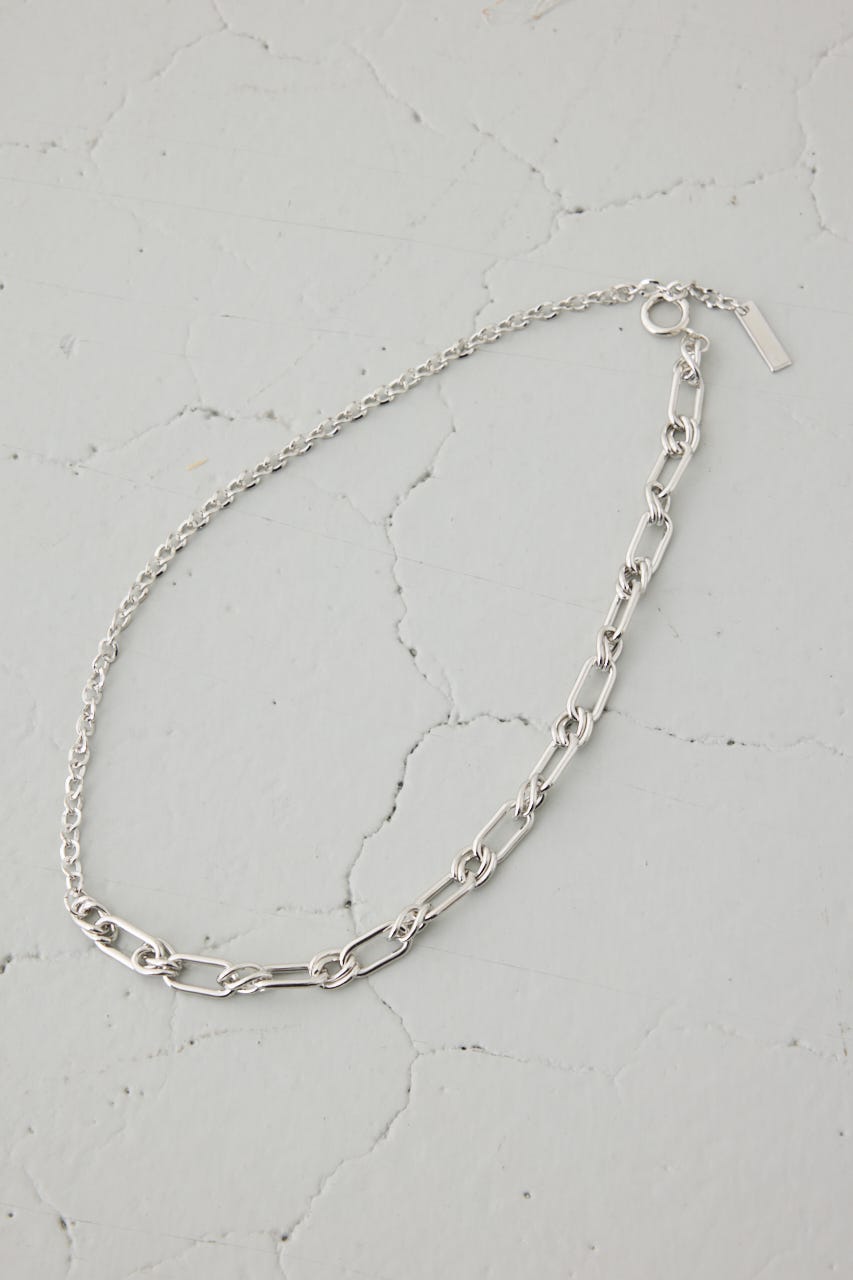 ミックスチェーンネックレス SLV FREE