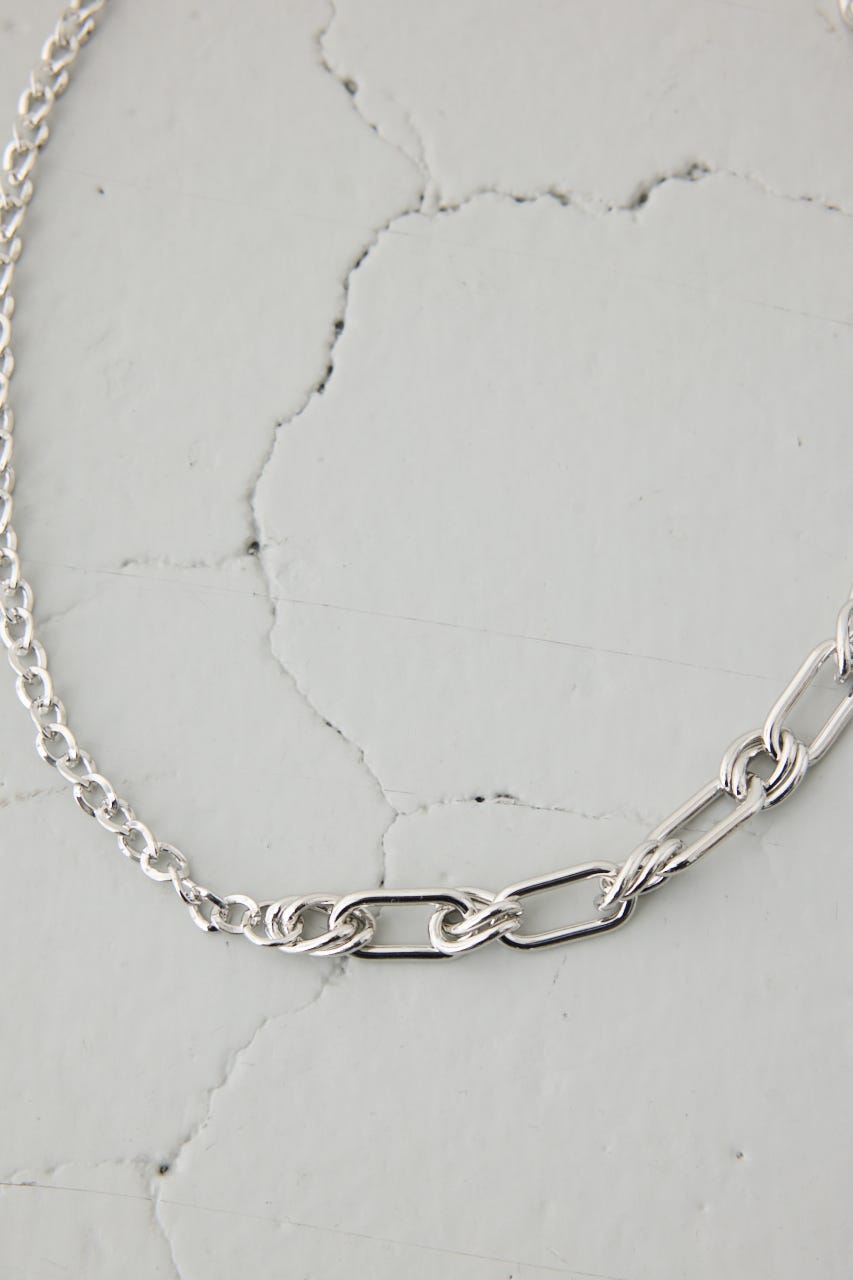 ミックスチェーンネックレス SLV FREE