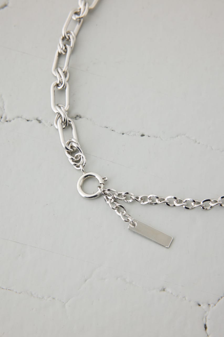 ミックスチェーンネックレス SLV FREE