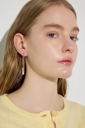 ミックスチェーンスウィングピアス