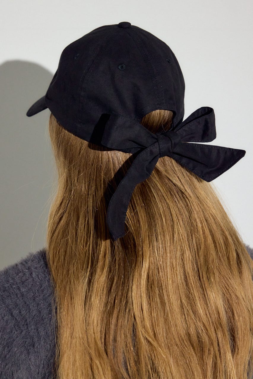 バックリボンキャップ BLK FREE