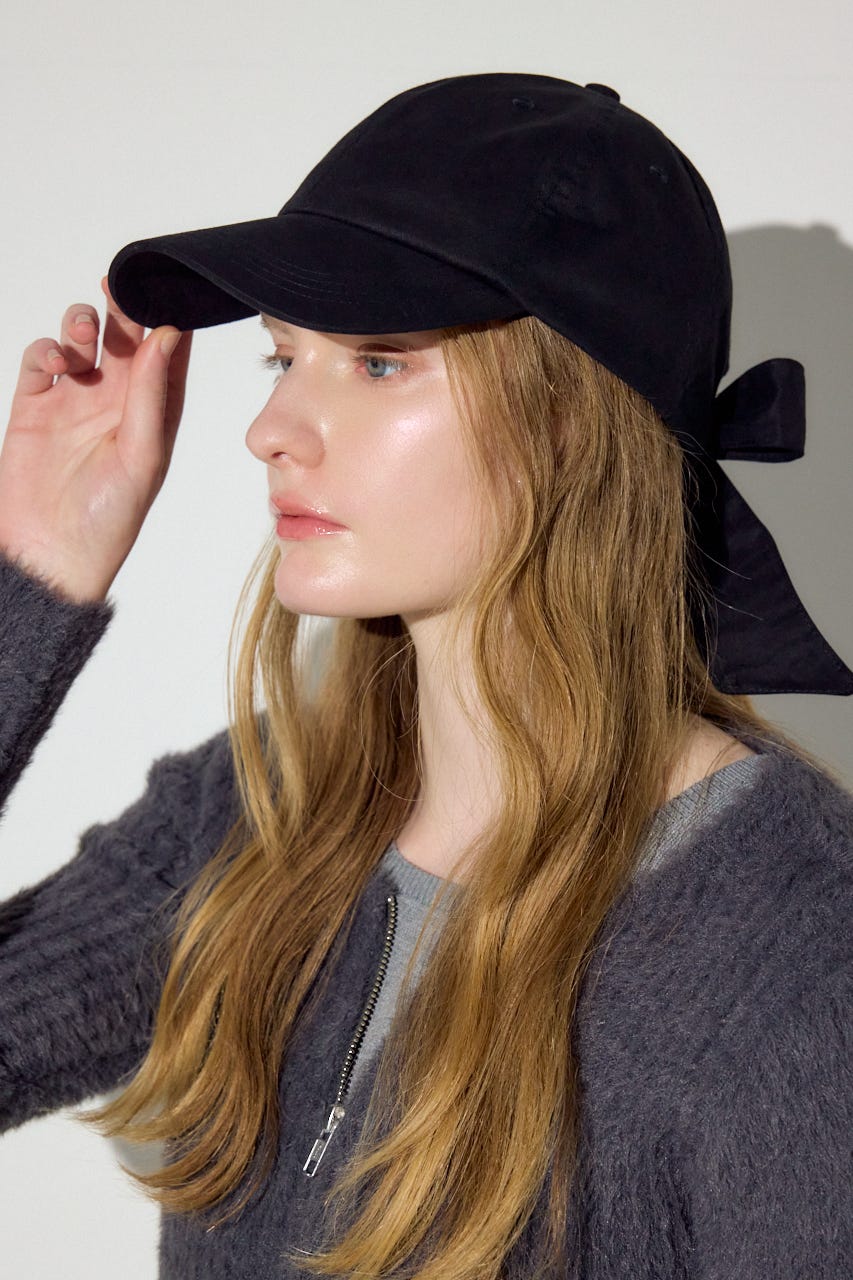 バックリボンキャップ BLK FREE