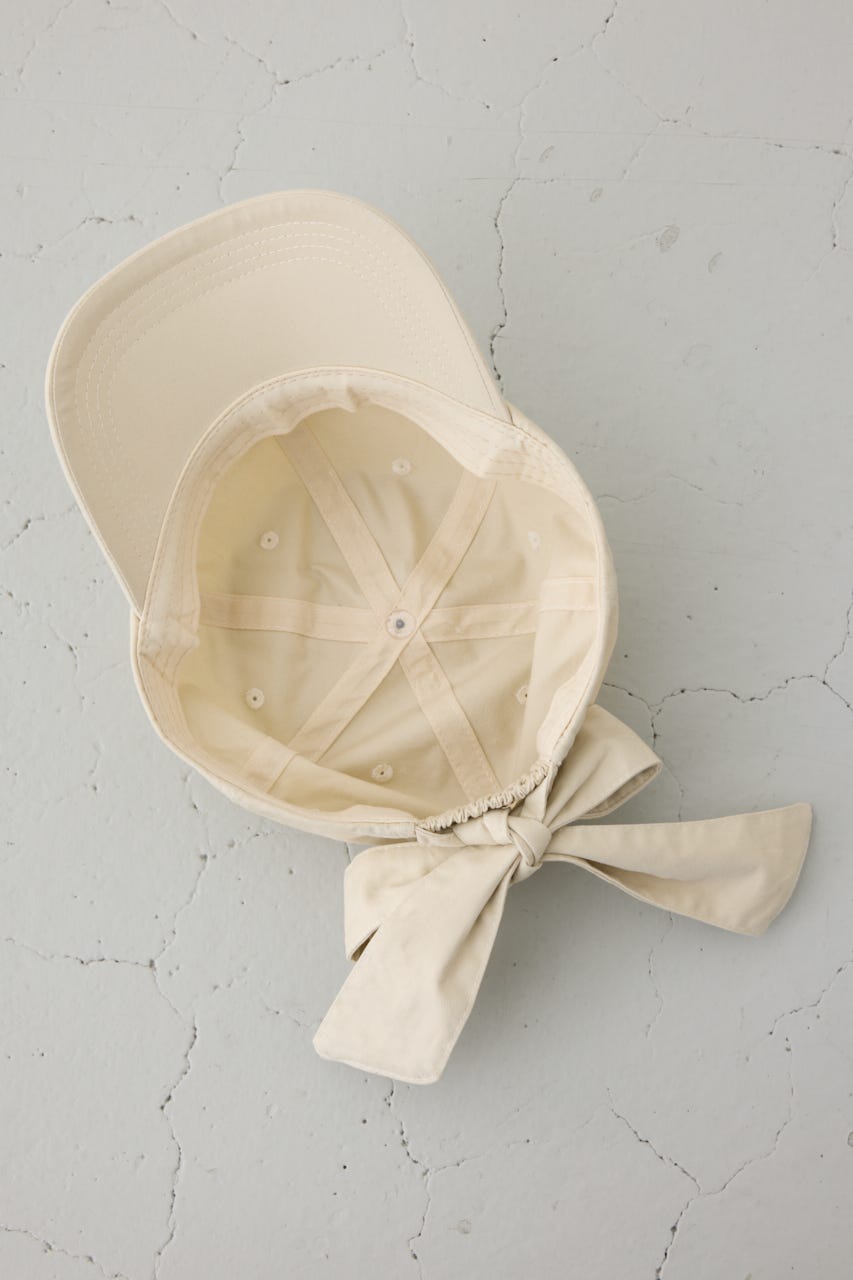 バックリボンキャップ L/BEG FREE