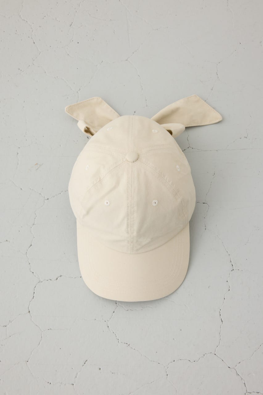 バックリボンキャップ L/BEG FREE