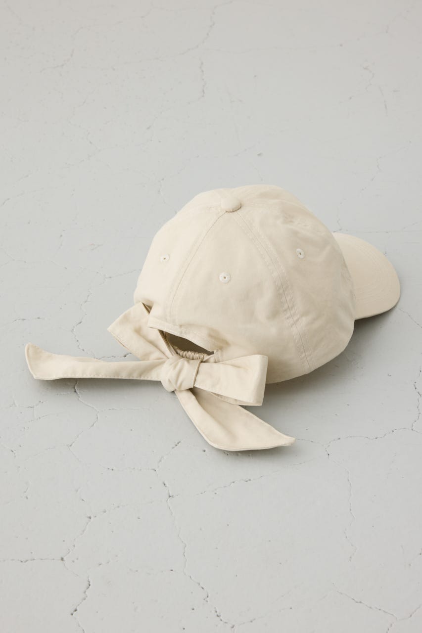 バックリボンキャップ L/BEG FREE