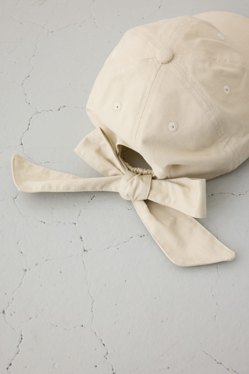 バックリボンキャップ L/BEG FREE