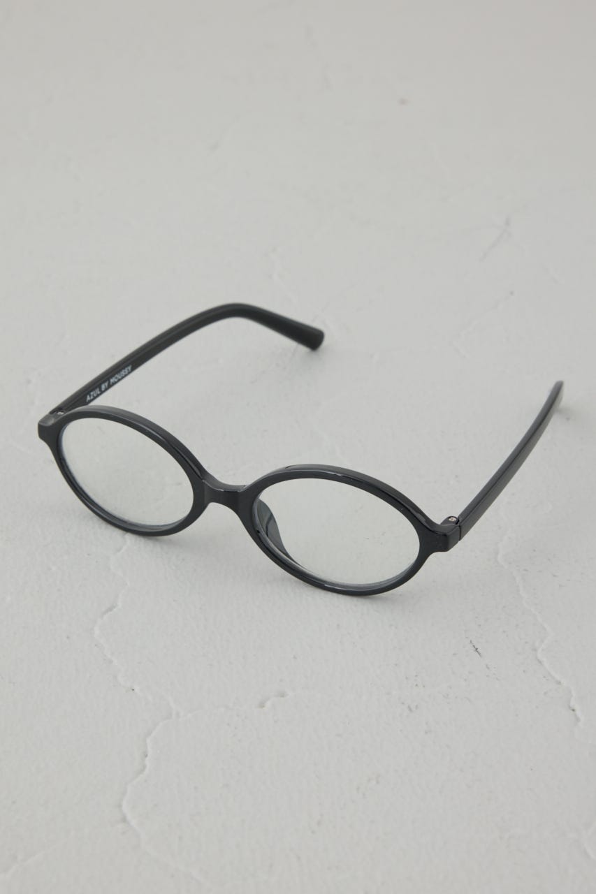 ラウンドフレームアイウェア BLK FREE