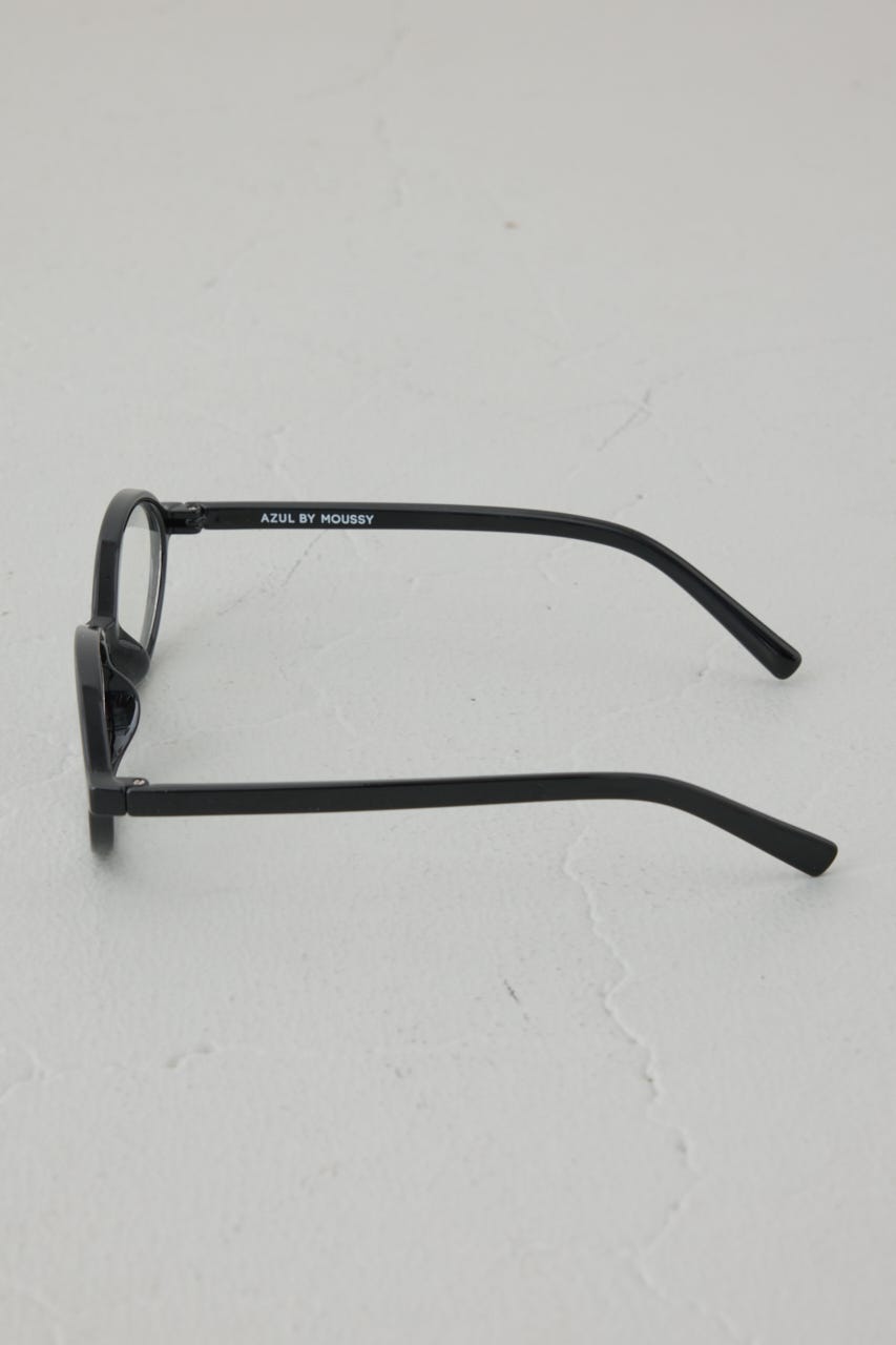 ラウンドフレームアイウェア BLK FREE