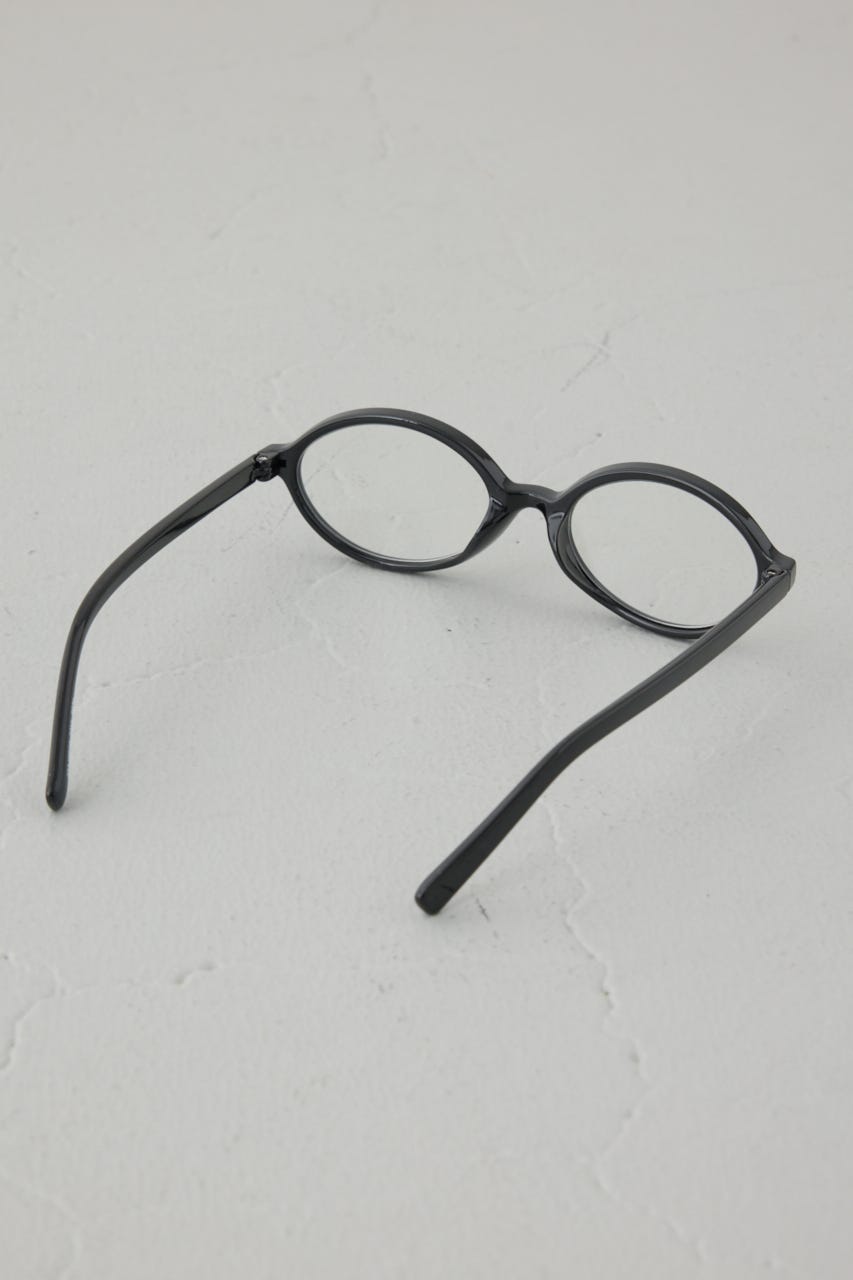 ラウンドフレームアイウェア BLK FREE