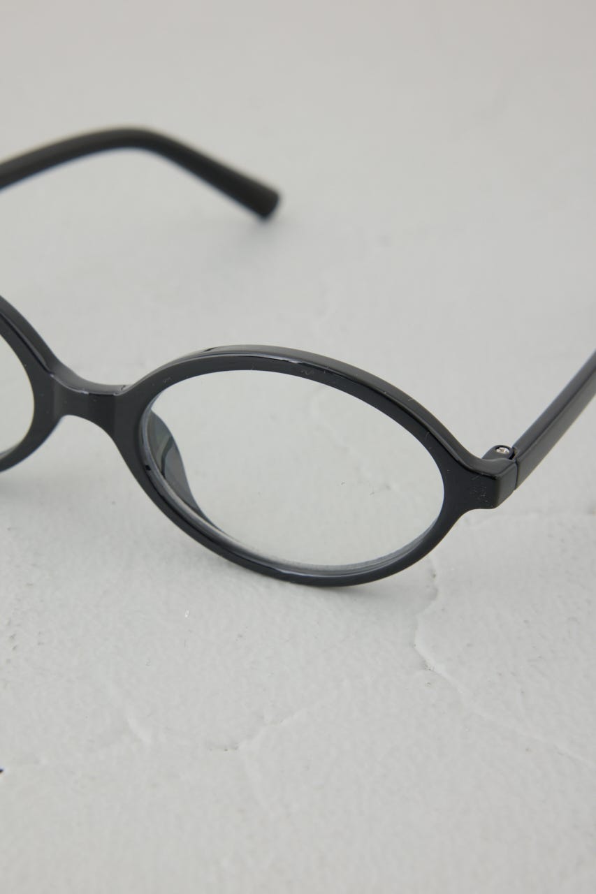 ラウンドフレームアイウェア BLK FREE