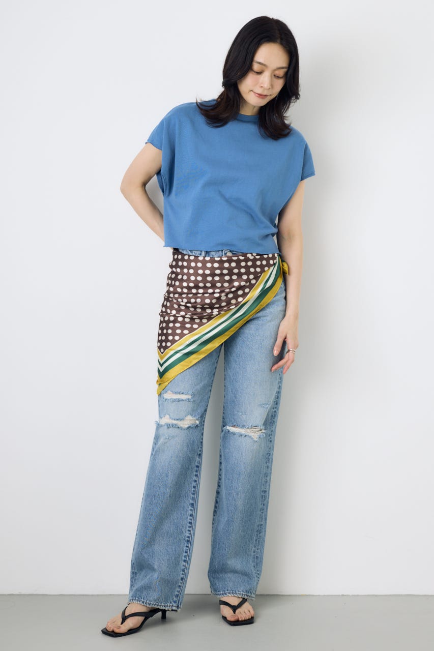 ドットスカーフ 柄BRN FREE