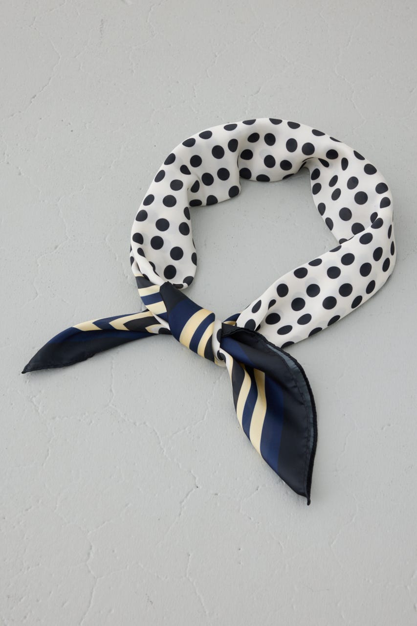 ドットスカーフ 柄WHT FREE