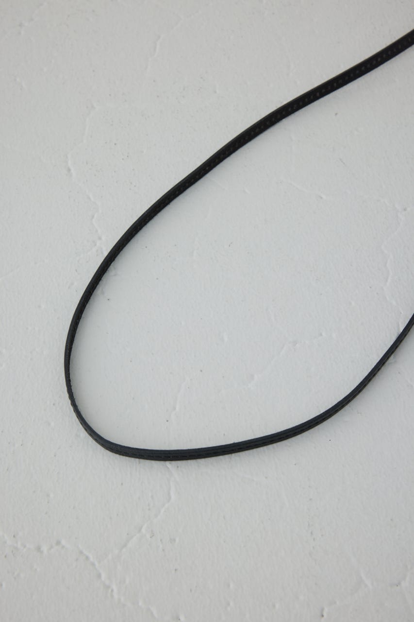 レザーキーケースクロシェット BLK FREE