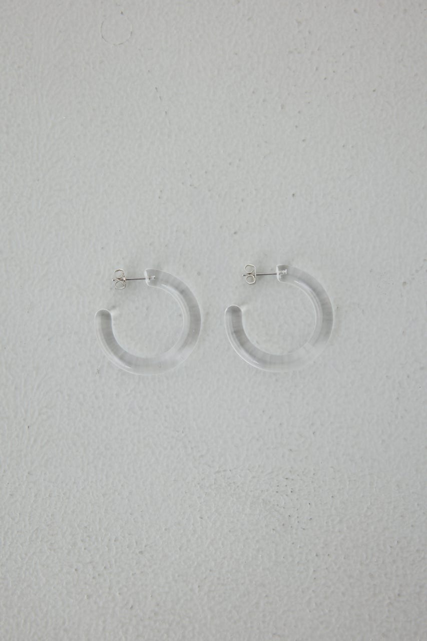 アクリルフープピアス CLR FREE