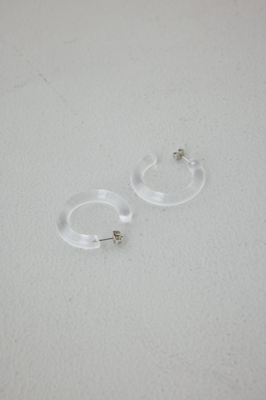 アクリルフープピアス CLR FREE