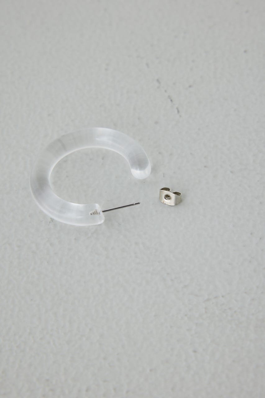 アクリルフープピアス CLR FREE