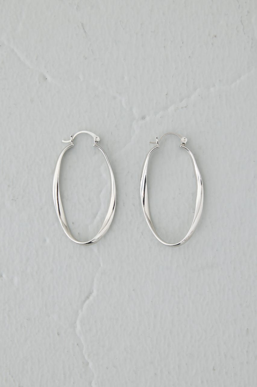 オーバルフープピアス SLV FREE
