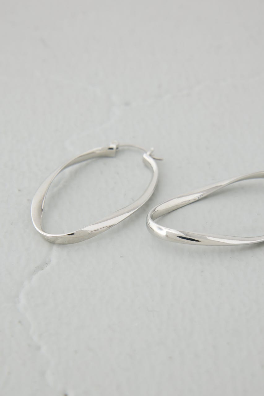 オーバルフープピアス SLV FREE