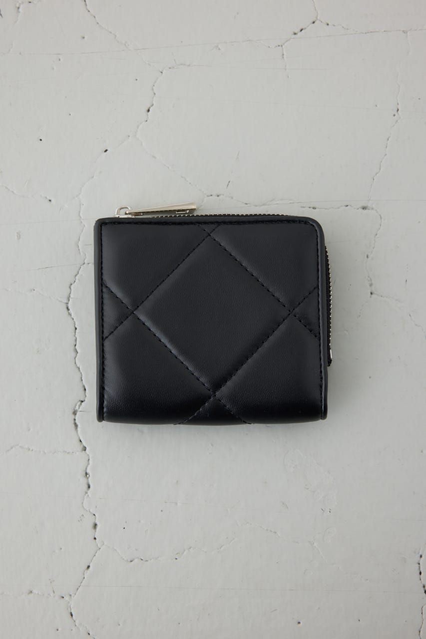 キルティングミニウォレット BLK FREE