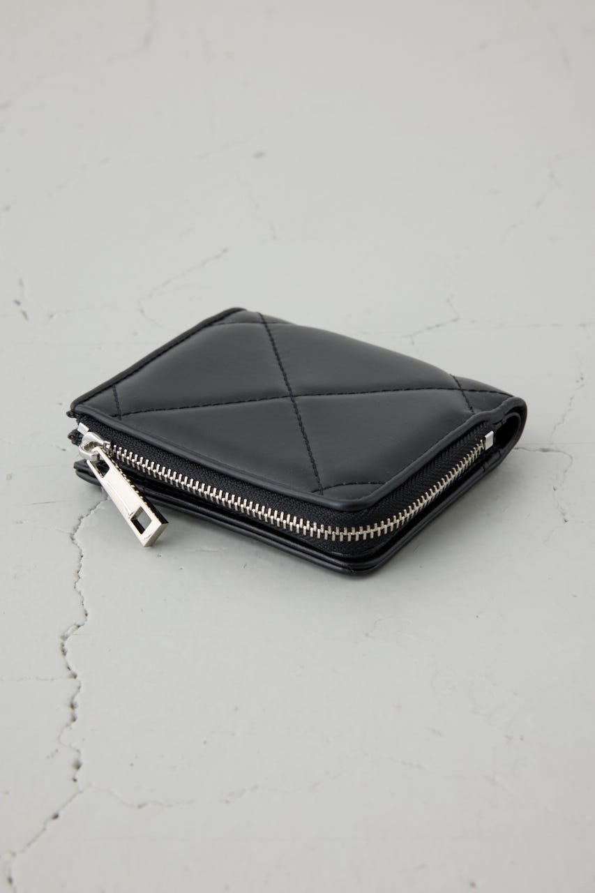 キルティングミニウォレット BLK FREE