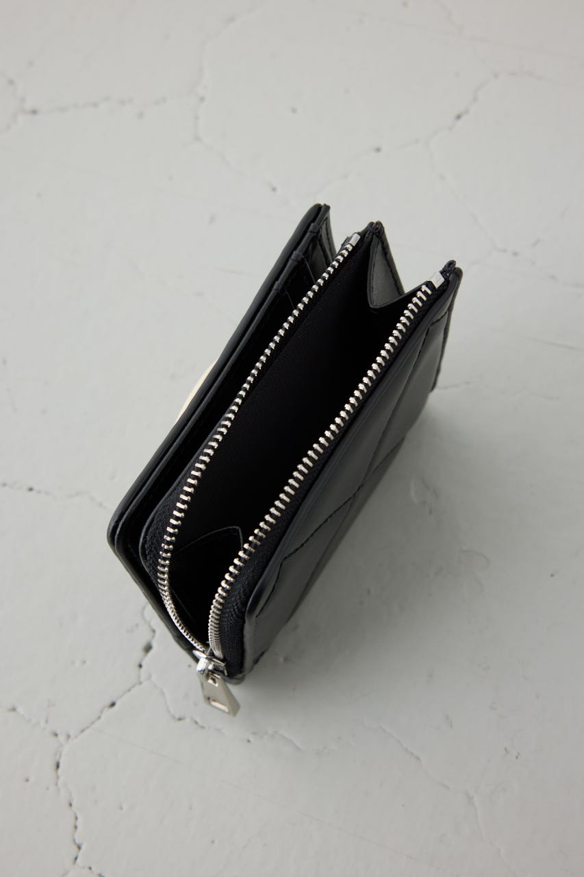 キルティングミニウォレット BLK FREE