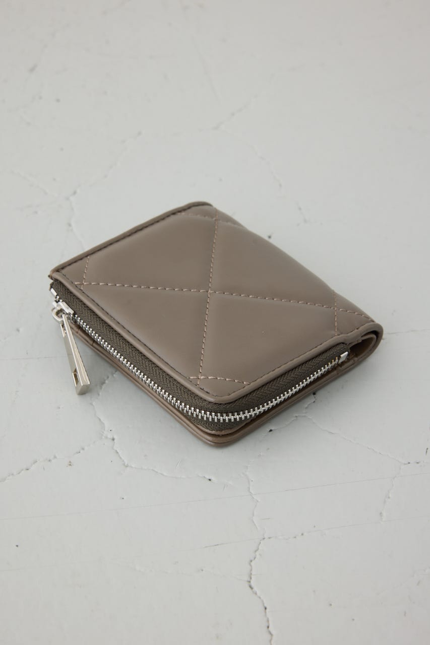 キルティングミニウォレット BRN FREE