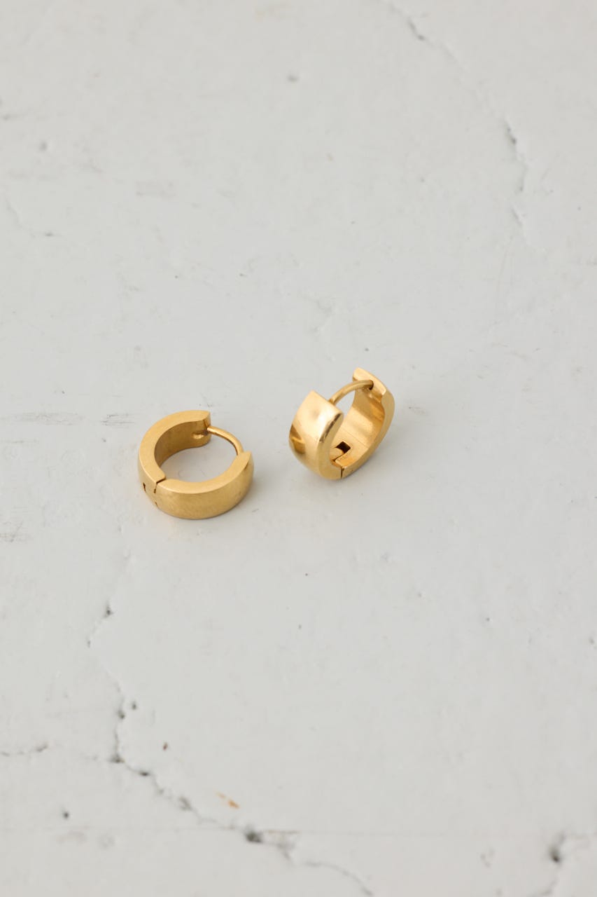 ステンレスメタルプチフープピアス GLD FREE