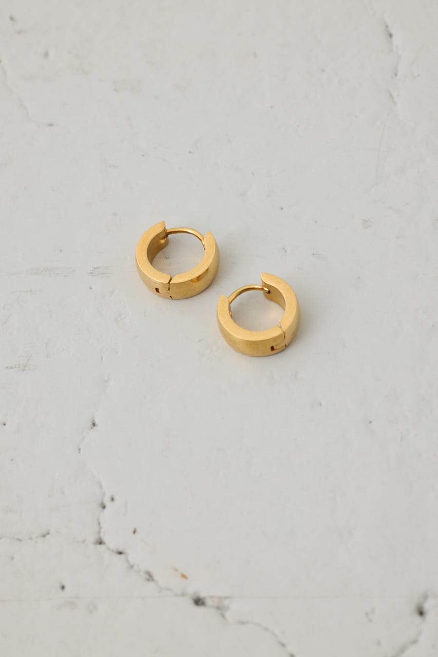 ステンレスメタルプチフープピアス GLD FREE