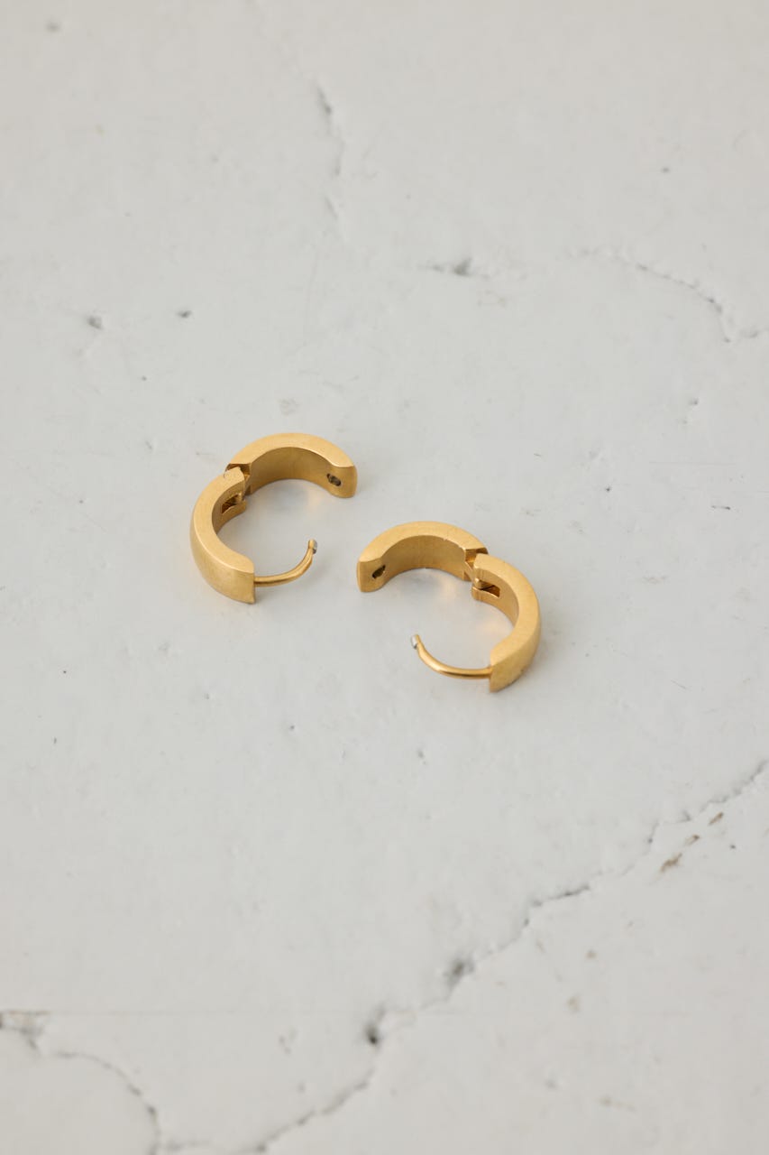 ステンレスメタルプチフープピアス GLD FREE