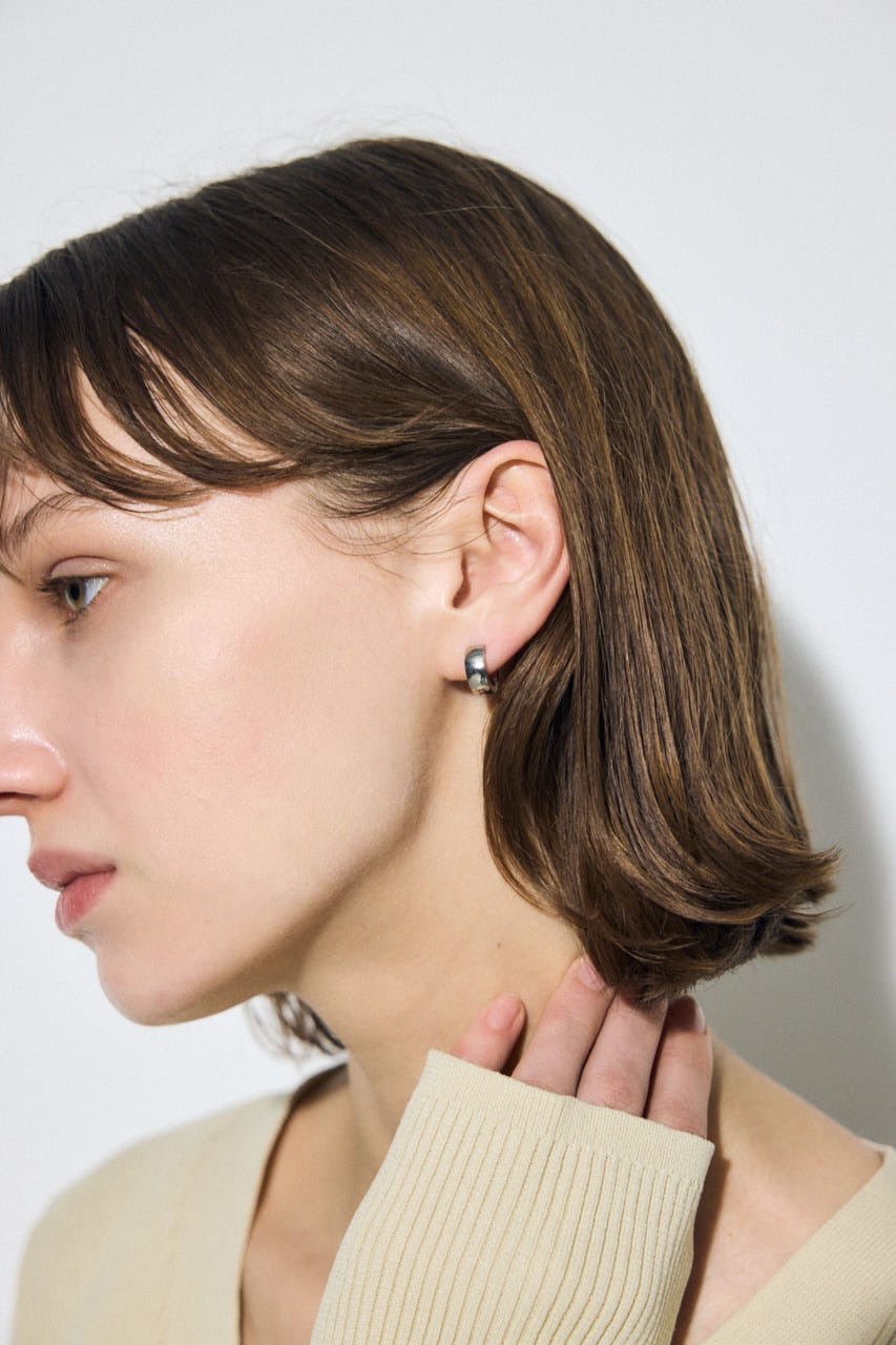 ステンレスメタルプチフープピアス SLV FREE