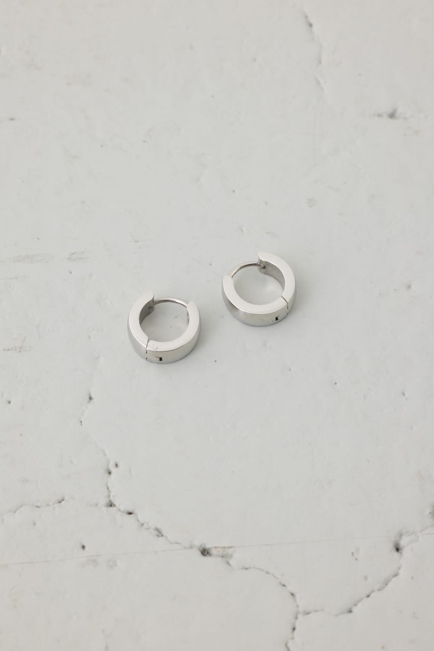 ステンレスメタルプチフープピアス SLV FREE