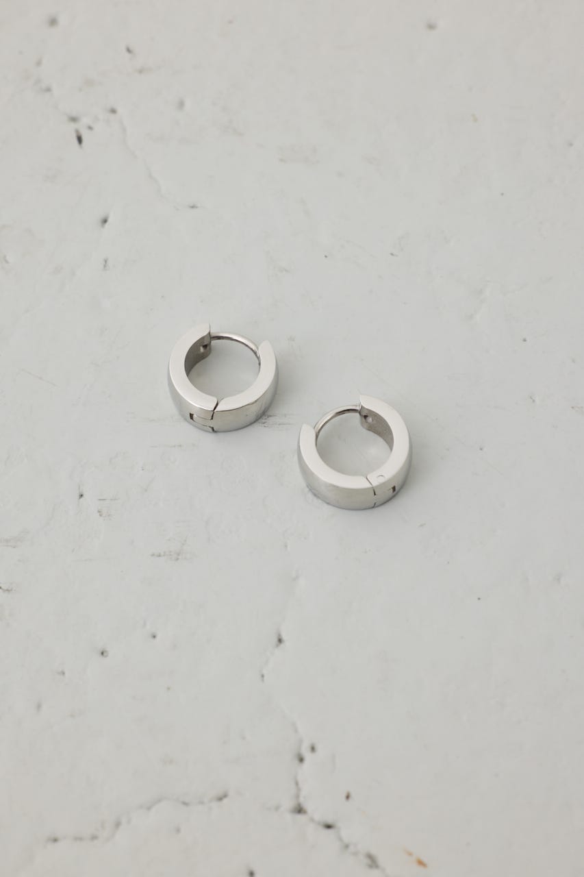 ステンレスメタルプチフープピアス SLV FREE